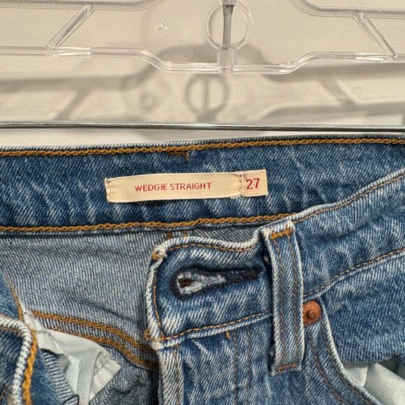 Levi's Wedgie Straight Jeans Size 27 - Picture 3 of 4